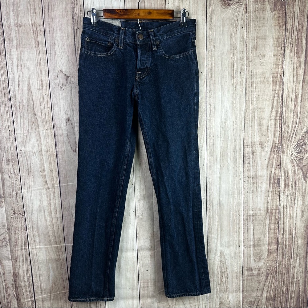 Hollister Men's Dark Blue Slim Straight Jeans
